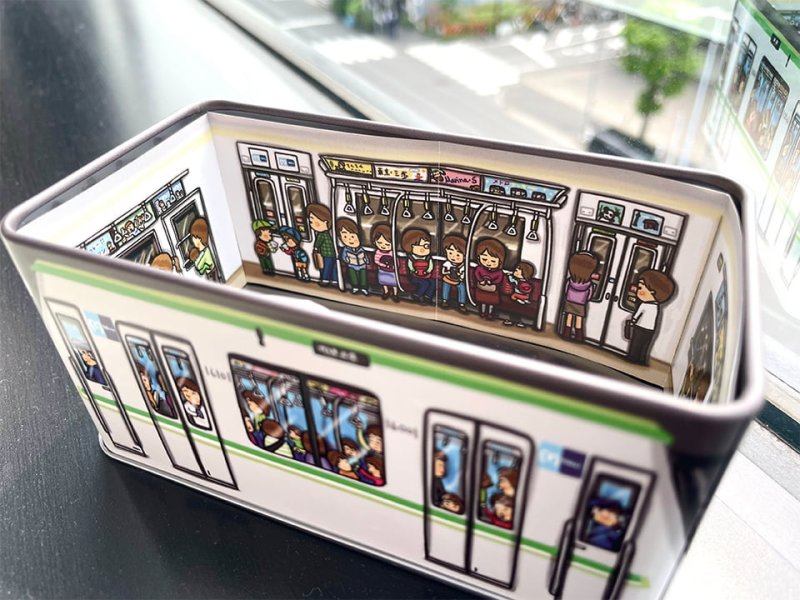 画像3: 東京三歩 千代田線【缶入りクッキー アーモンド味】 (3)