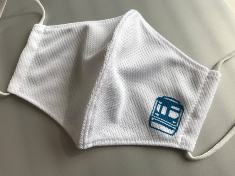 画像2: メトロメッシュマスク 東西線Mサイズ(ホワイト) (2)