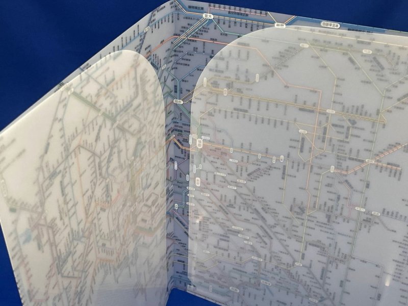 画像2: 鉄道路線図クリアファイル 首都圏 日本語 (2)