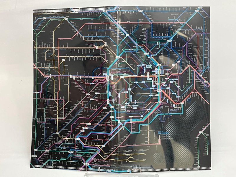 画像2: 鉄道路線図チケットホルダー 首都圏 日本語(ブラック) (2)