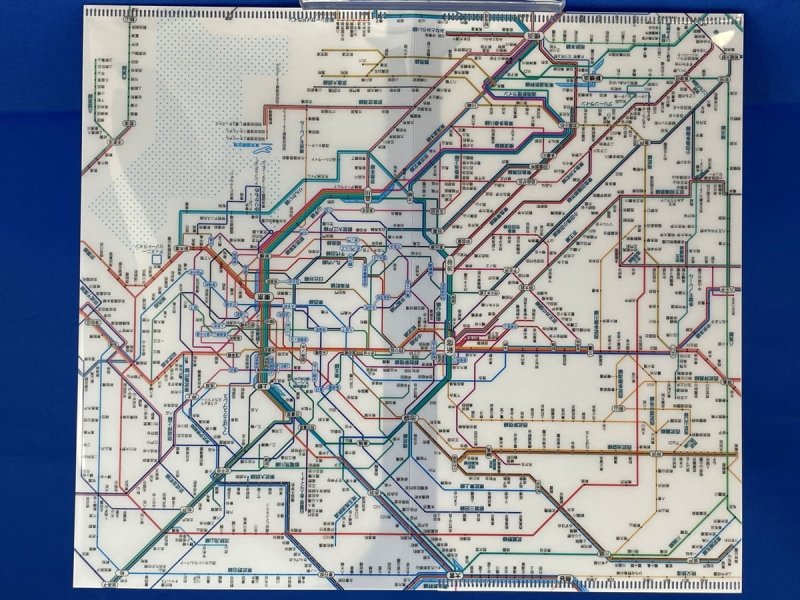 画像2: 鉄道路線図チケットホルダー 首都圏 日本語(ホワイト) (2)