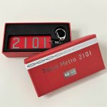 画像2: 車号銘板キーホルダー 丸ノ内線2000系 (2)