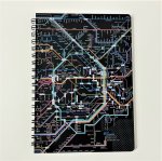 画像1: 鉄道路線図リングノート 首都圏 日本語(ブラック) (1)