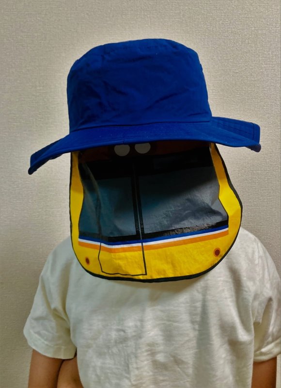 画像3: 日よけ付きハット 銀座線1000系（帽子）（56cmサイズ） (3)