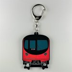 画像1: ラバーキーホルダー 丸ノ内線2000系 (1)