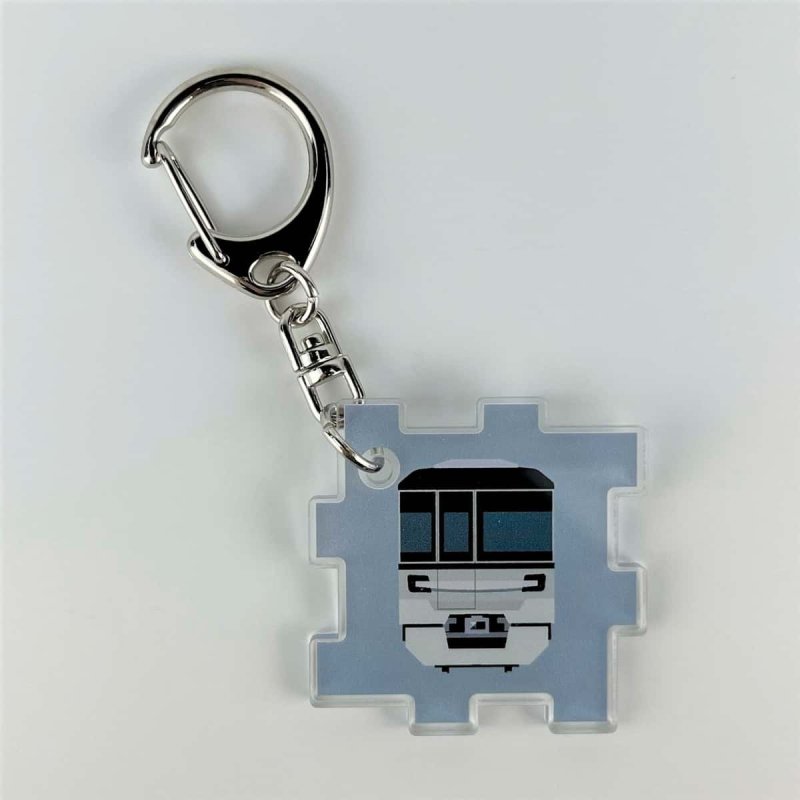 画像1: 東京メトロ20周年記念 アクリルパズルキーホルダー 日比谷線 (1)