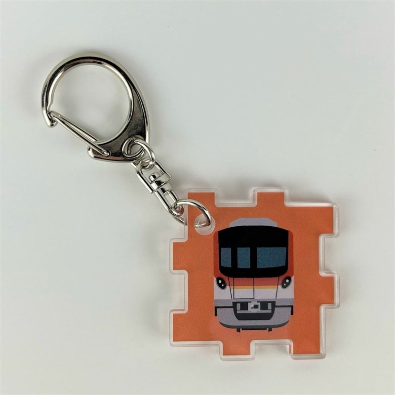 画像1: 東京メトロ20周年記念 アクリルパズルキーホルダー 副都心線 (1)