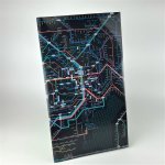 画像1: 鉄道路線図チケットホルダー 首都圏 日本語(ブラック) (1)