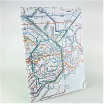 画像1: 鉄道路線図A5ノート 首都圏 日本語(ホワイト) (1)