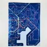 画像1: 鉄道路線図クリアファイル 首都圏 日本語(ブルー) (1)