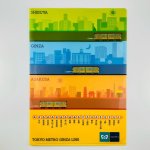 画像1: チェンジングクリアファイル 銀座線 (1)