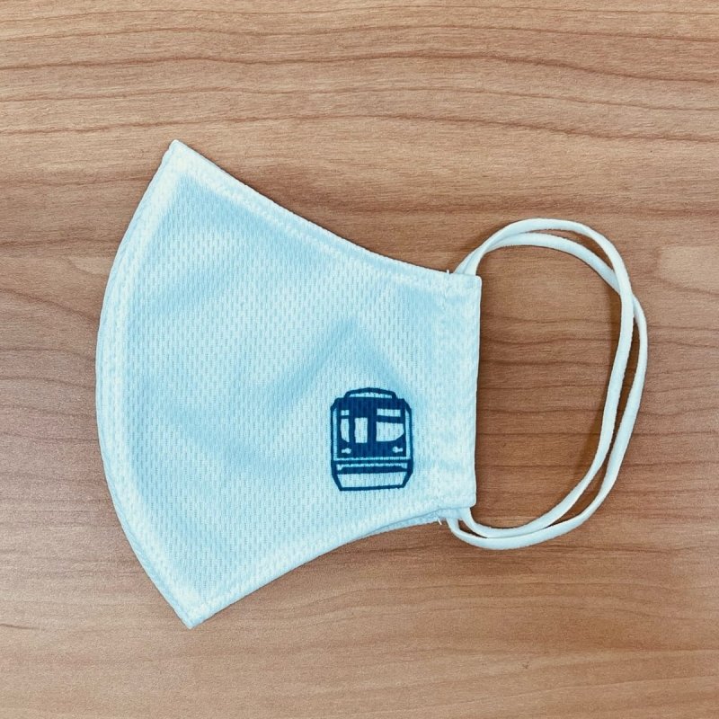 画像1: メトロメッシュマスク 東西線Mサイズ(ホワイト) (1)