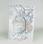 画像1: 鉄道路線図リングノート 首都圏 日本語(ホワイト) (1)