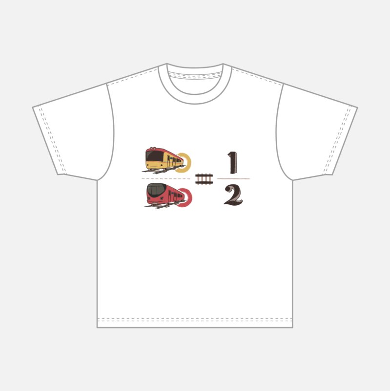 画像1: QurioStore×東京メトロコラボ 車両数式Tシャツ(Lサイズ) (1)