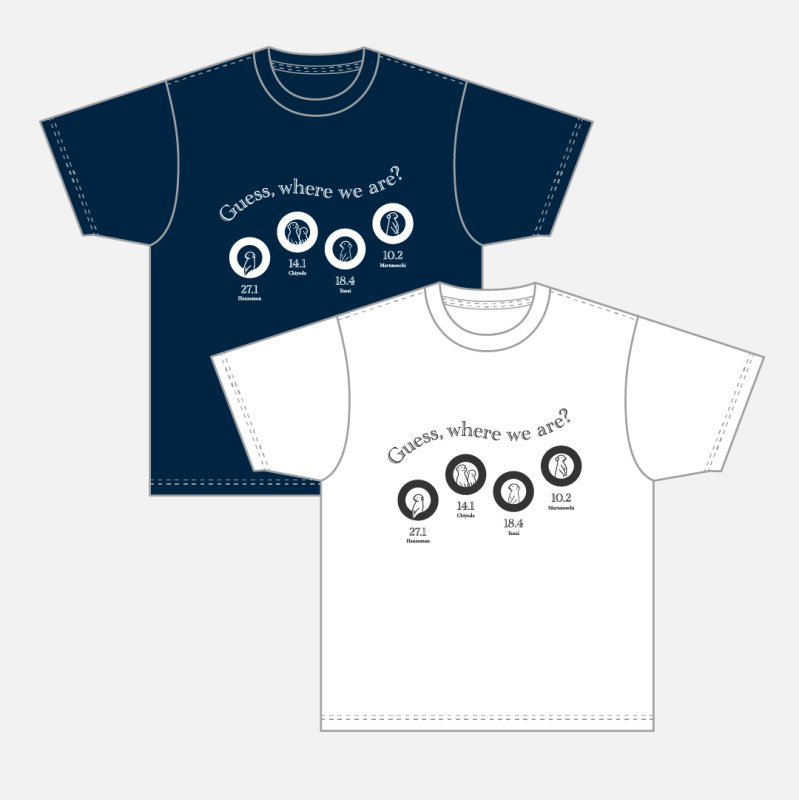 画像1: QurioStore×東京メトロコラボ 路線ミーアキャットTシャツ(ネイビー・Mサイズ) (1)