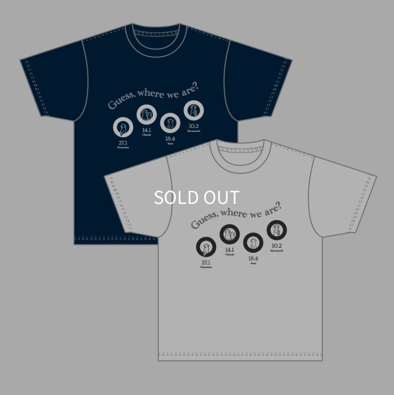 画像1: QurioStore×東京メトロコラボ 路線ミーアキャットTシャツ(ネイビー・Lサイズ) (1)