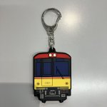 画像1: ラバーキーホルダー 銀座線1000系 (1)
