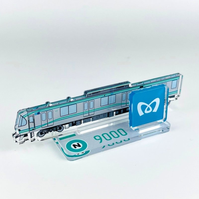画像1: アクリルスタンド　南北線9000系（新塗装） (1)