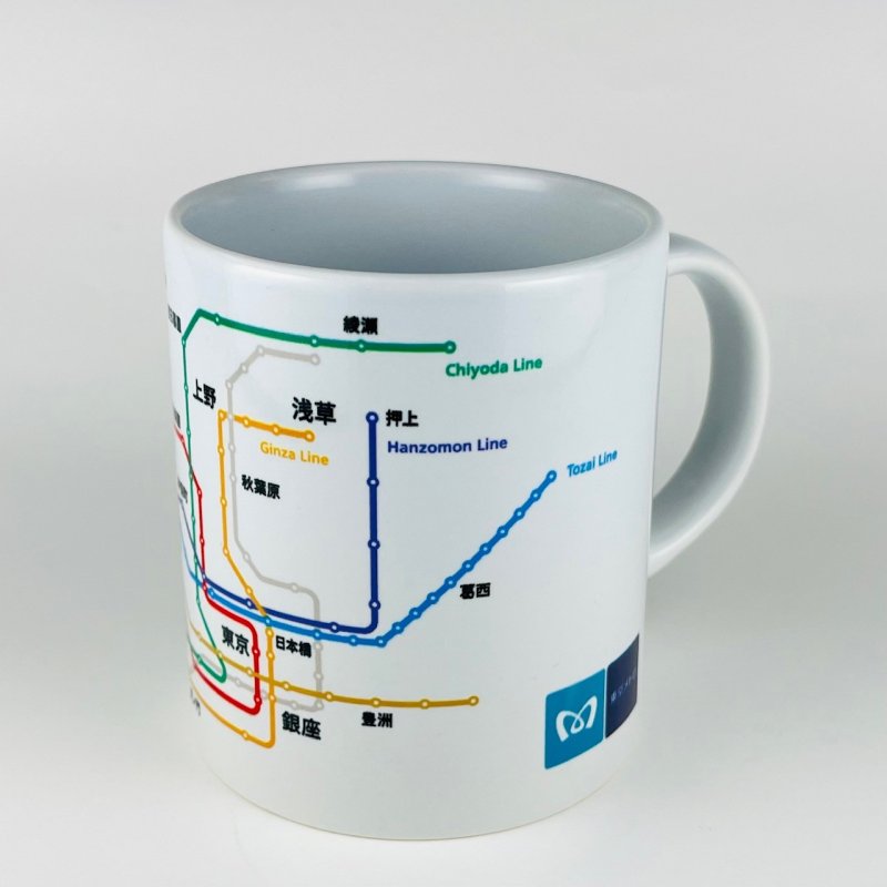 画像1: 東京メトロ路線図マグカップ (1)