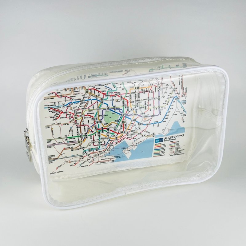 画像1: 東京メトロ路線図クリアポーチ (1)