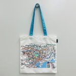 画像1: 東京メトロ路線図フラットトートバッグ (1)