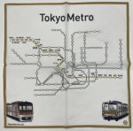 画像1: 東京メトロプリントハンカチ　有楽町線 (1)