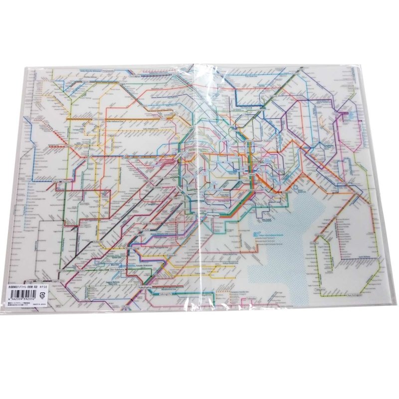 画像1: 鉄道路線図クリアファイル 首都圏 英語 (1)