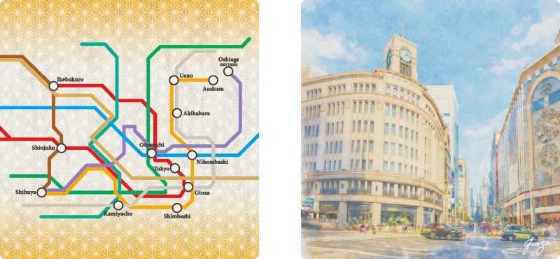 画像1: 制服をリサイクルしてサステナブルに！東京メトロ街並みアートクロス　銀座【4580892670674】 (1)