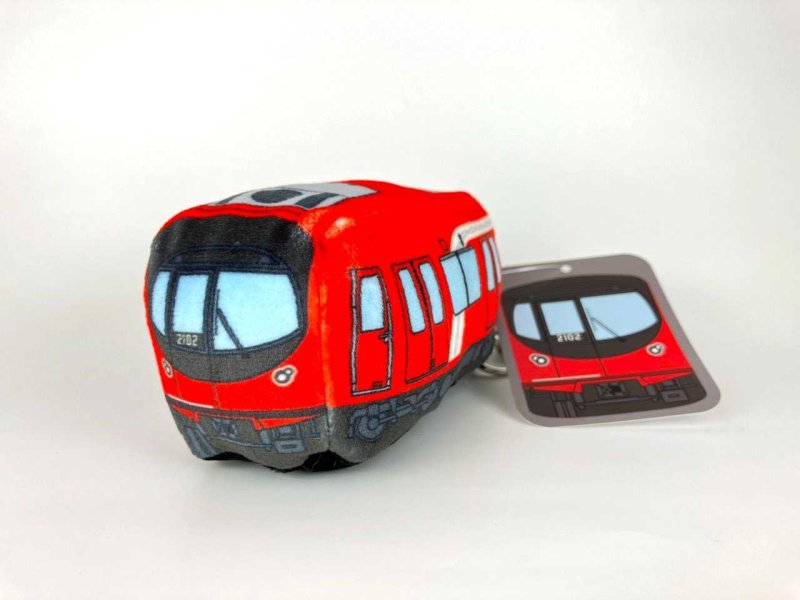 画像1: もちもち電車キーホルダー　丸ノ内線2000系 (1)