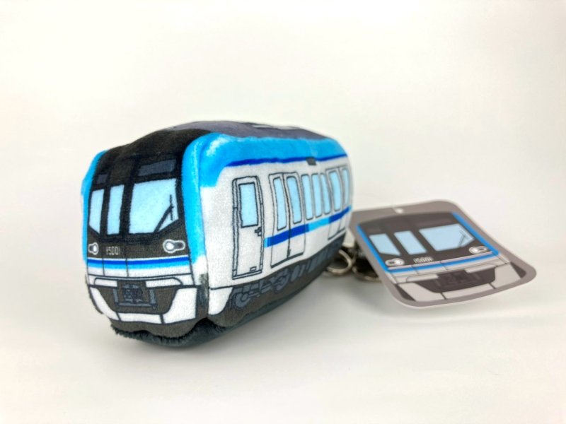画像1: もちもち電車キーホルダー　東西線15000系 (1)
